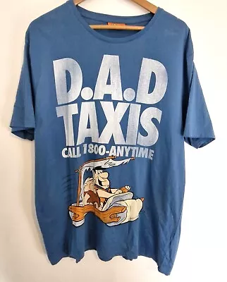 Buy Flintstones T-Shirt 2XL Blue Officially Licensed Hanna Barbera | WB Tee Shirt • 12.99£