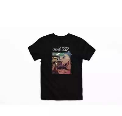 Buy Gorillaz Print Music Band Black Short Sleeve T-Shirt Message For Sizes S M L XL • 13.99£