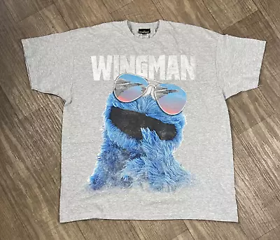 Buy Fruit Of The Loom X Sesame Street Cookie Monster T Shirt Size 2XL • 17.99£