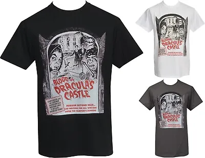 Buy Blood Of Dracula's Castle Men's Horror T-Shirt Gothic Halloween B-Movie Vintage • 18.50£