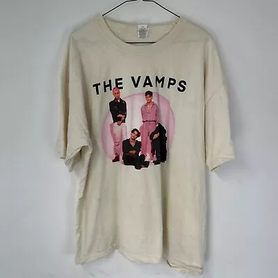 Buy The Vamps Print Front Short Sleeve T-Shirt 2XL 48” Bust • 15£