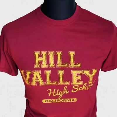 Buy Hill Valley T Shirt Retro Movie Back To The Future Marty McFly Cardinal • 13.99£