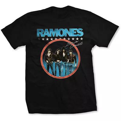 Buy The Ramones Live In Concert Official Tee T-Shirt Mens • 14.99£