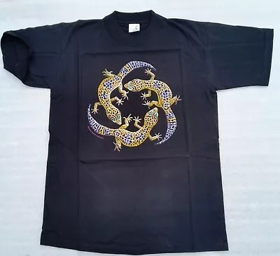 Buy Unisex Black Short-sleeve T-shirt - Leopard Gecko • 7.50£