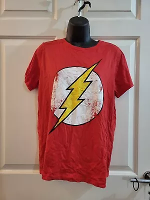Buy The Flash Bazinga Red T-shirt Sheldon The Big Bang Theory Ladies Size 10 • 3£