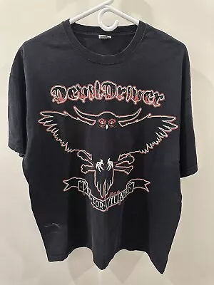 Buy Vintage 2009 DEVIL DRIVER Tour T Shirt “pray For Villains” XL Coal Chamber • 42.47£