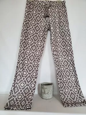 Buy Gray Diamond Print Soft Plush Polyester Pajamas Lounge Pants Wm's Sz. Med. 🎄❄️ • 11.67£