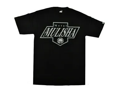 Buy Metal Mulisha SLAPSHOT Black Grey Casual Graphic Discounted Men's T-Shirt • 13.99£