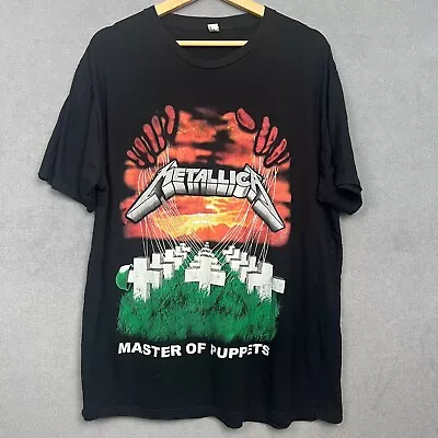 Buy Metallica T Shirt XL Master Of Puppets Metal All Over Print Vintage Rock Me Tour • 19.99£