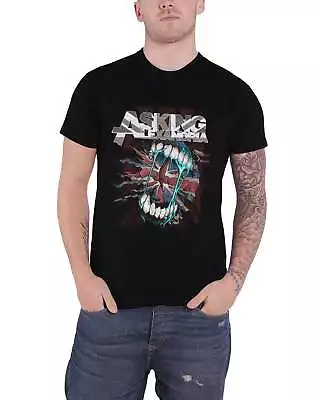 Buy Asking Alexandria T Shirt Flag Eater Band Logo New Official Mens Black • 12.95£